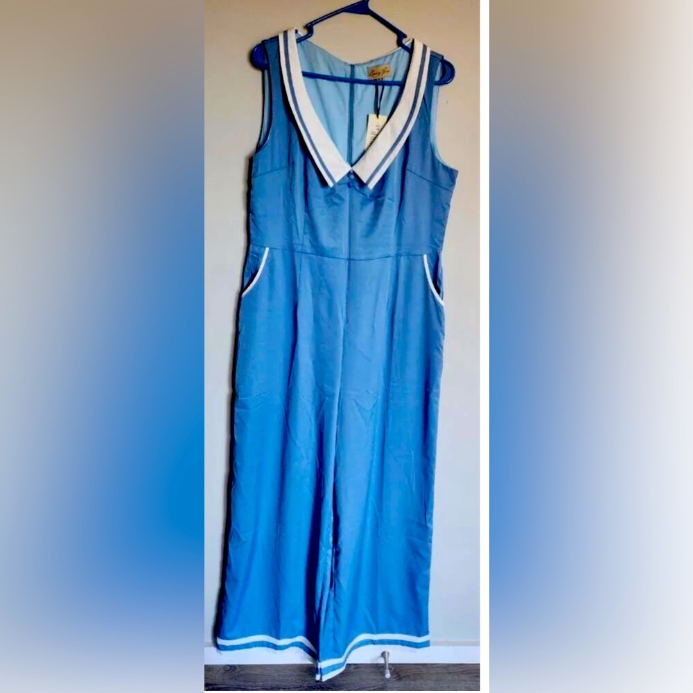 Lindy Bop Mirelle Jumpsuit US 14